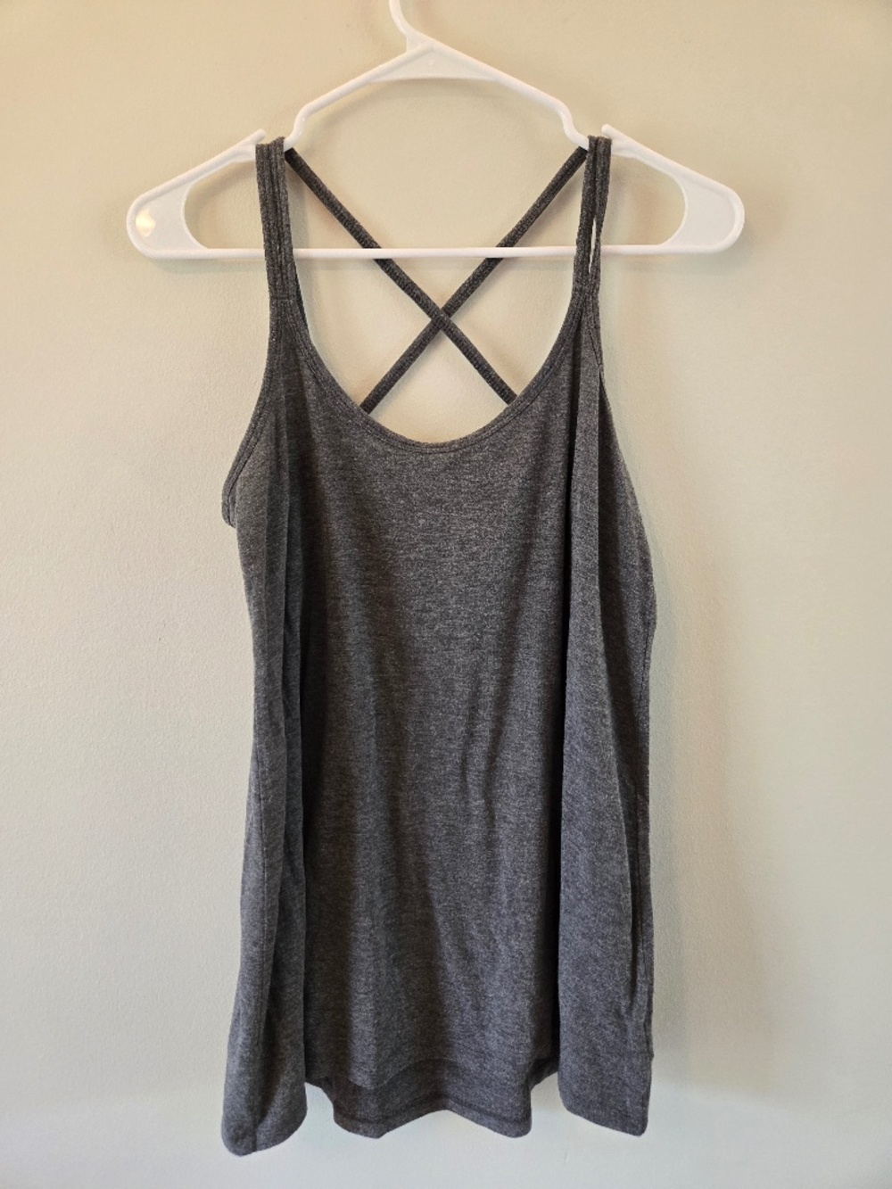 3/$20 Mossimo Supply Co. Charcoal Gray Crisscross Strappy Back Tank Top